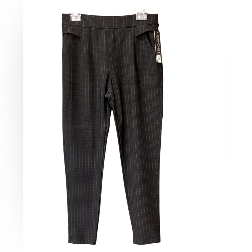 Kay Unger Charcoal Plaid Pants